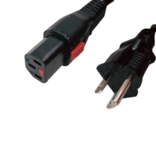 NEMA 5-15P para bloquear el cable de alimentación de la computadora IEC C13